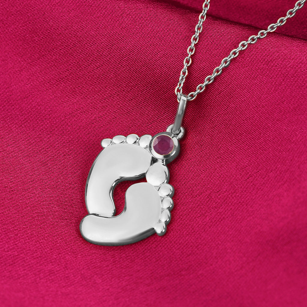 African Ruby (FF) Pendant with Chain (Size 18 With 2 Inch Extender) in Platinum Overlay Sterling Silver, Silver Wt. 5.60 Gms_3629402_1