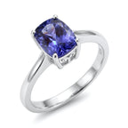 D'Joy - Premium Tanzanite Solitaire Ring in Platinum Overlay Sterling Silver 1.00 Ct._3629425_3