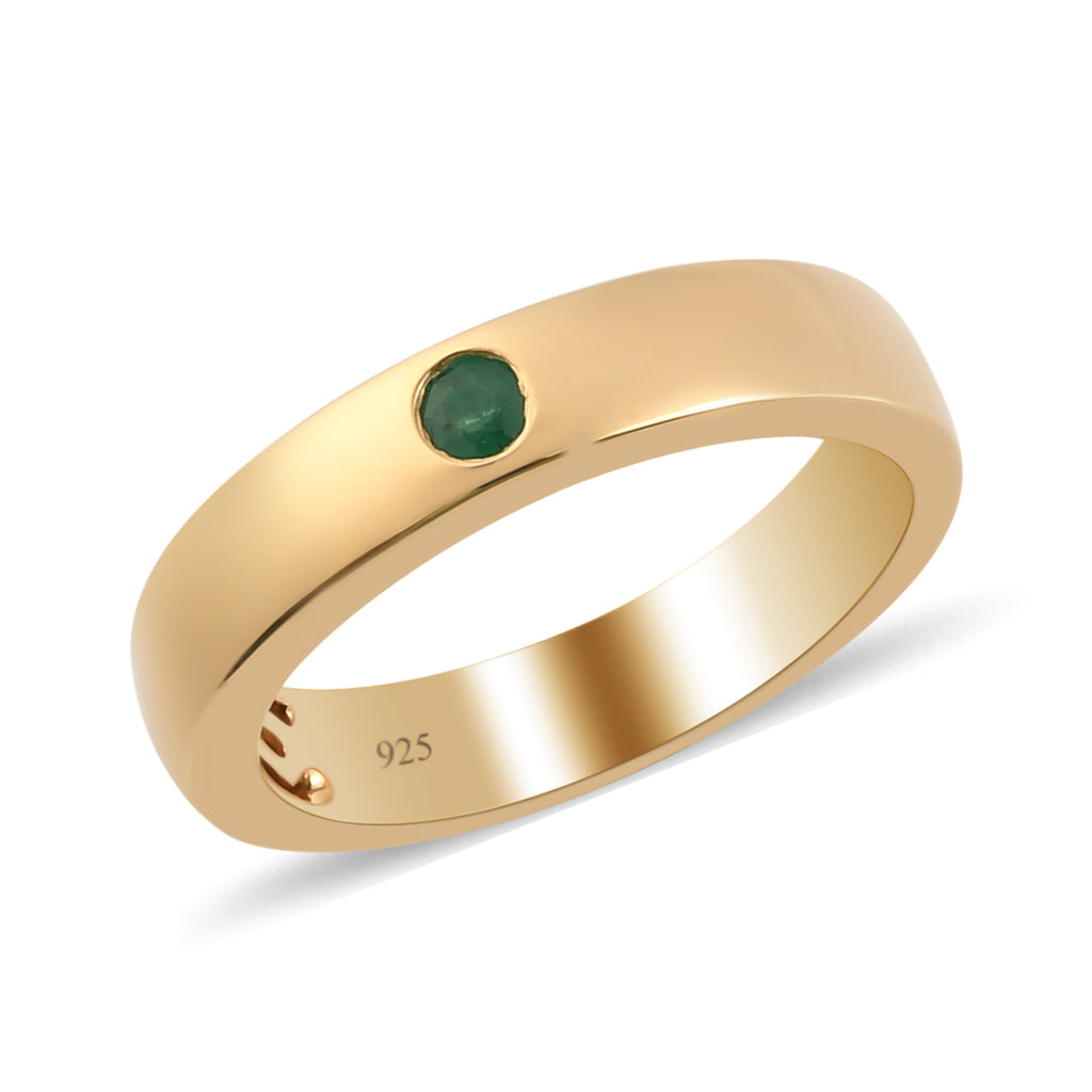 Kagem Zambian Emerald Ring in 14K Gold Overlay Sterling Silver_3634506_6