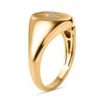 Diamond Signet Ring in 18K Yellow Gold Overlay Sterling Silver_3640662_3