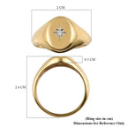 Diamond Signet Ring in 18K Yellow Gold Overlay Sterling Silver_3640662_6