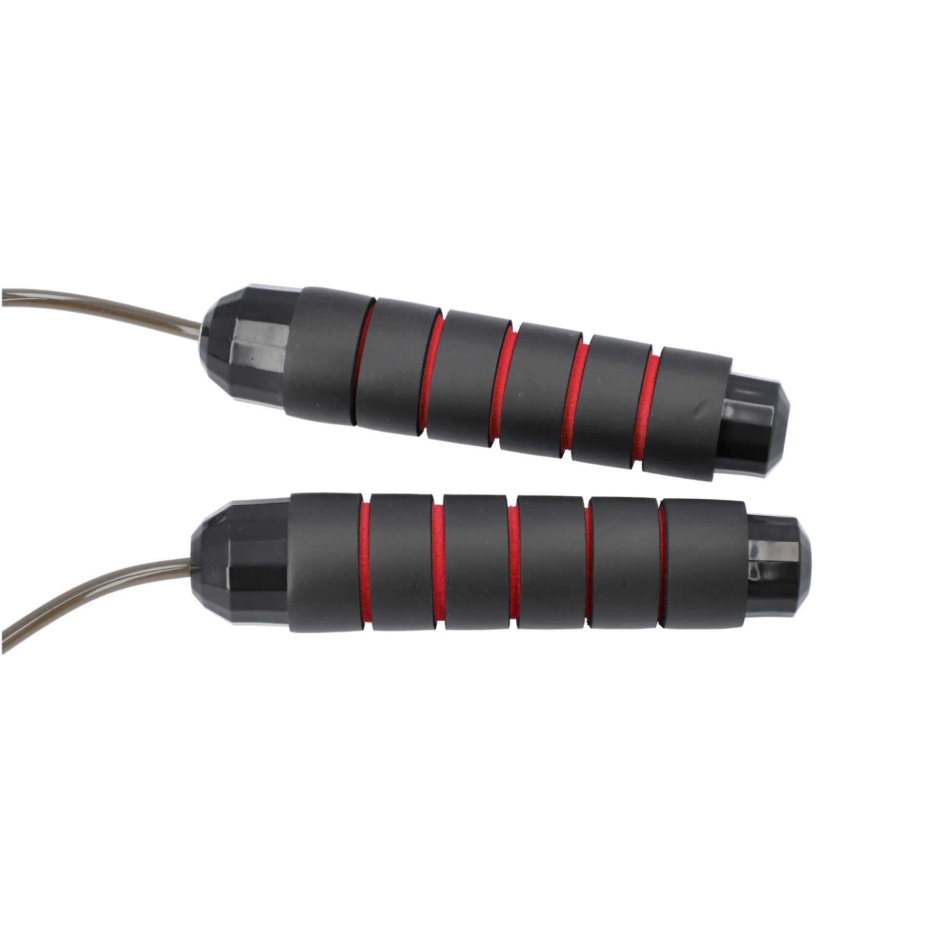 Memory Foam Adjustable Skipping Jump Rope - Black and Red 3641938 2
