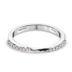 RHAPSODY 950 Platinum IGI Certified Diamond (VS/E-F) Band Ring 0.14 Ct._3652088