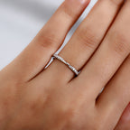 RHAPSODY 950 Platinum IGI Certified Diamond (VS/E-F) Band Ring 0.14 Ct._3652088_2