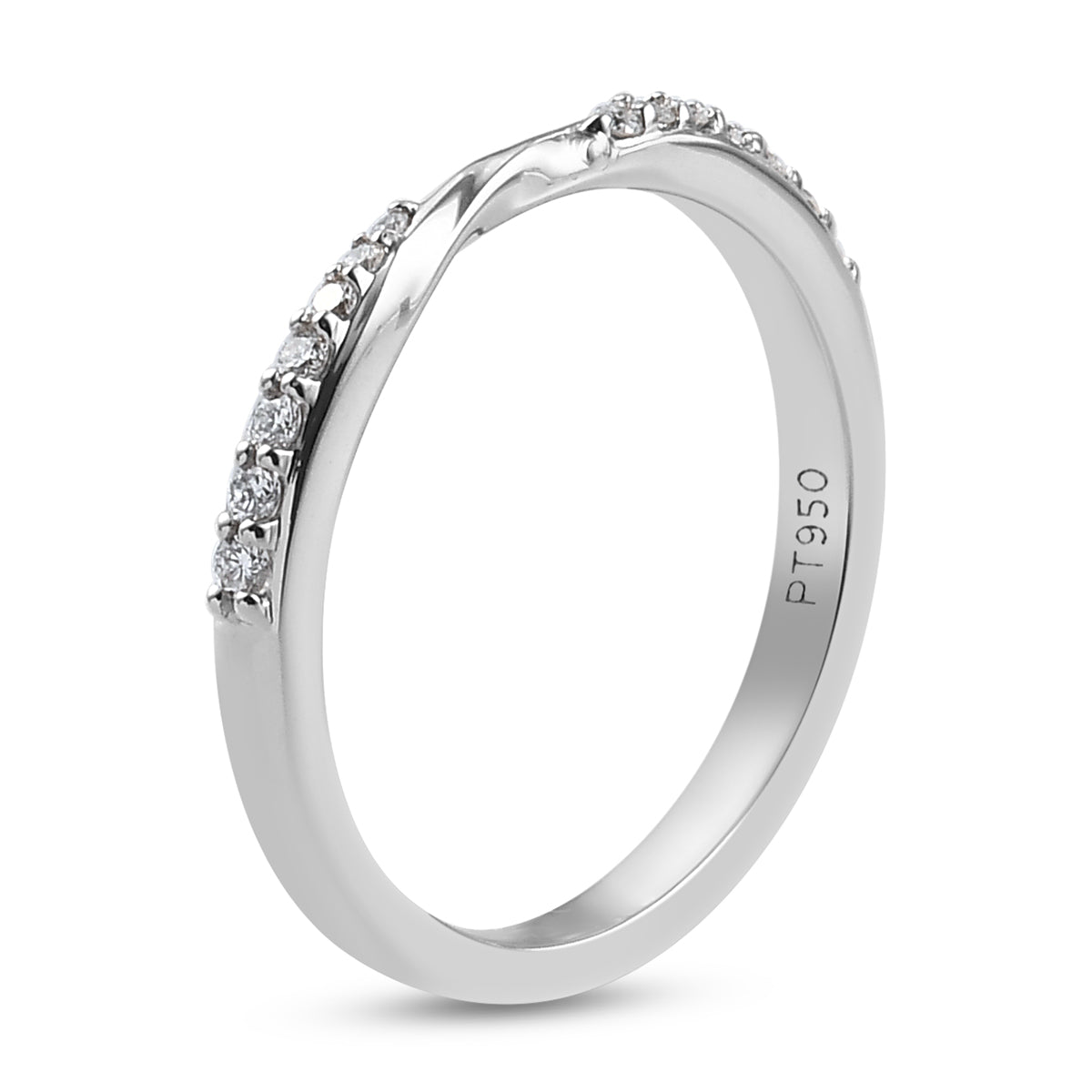 RHAPSODY 950 Platinum IGI Certified (VS-E-F) Diamond Band Ring 0.14 Ct. 3652088 11
