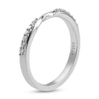 RHAPSODY 950 Platinum IGI Certified Diamond (VS/E-F) Band Ring 0.14 Ct._3652088_3