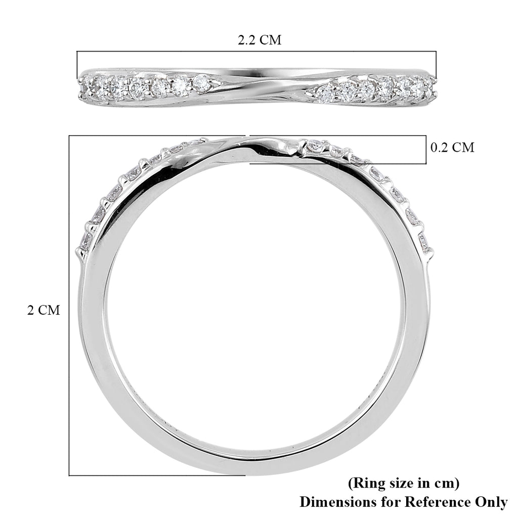 RHAPSODY 950 Platinum IGI Certified Diamond (VS/E-F) Band Ring 0.14 Ct._3652088_5