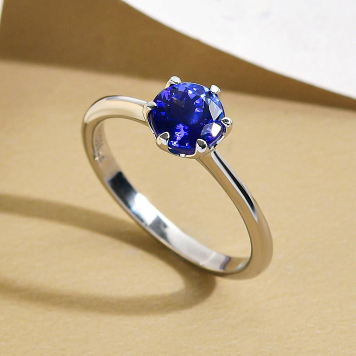 RHAPSODY 950 Platinum AAAA Tanzanite Solitaire Engagement Ring 1.00 Ct. 3659894 2