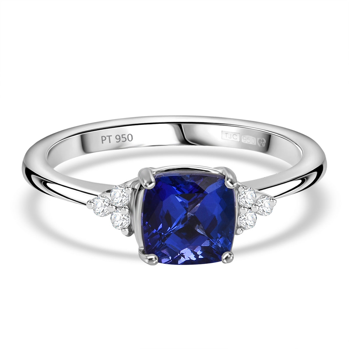 RHAPSODY 950 Platinum AAAA Tanzanite and Diamond (VS/E-F) Ring 1.65 Ct 3662042 0
