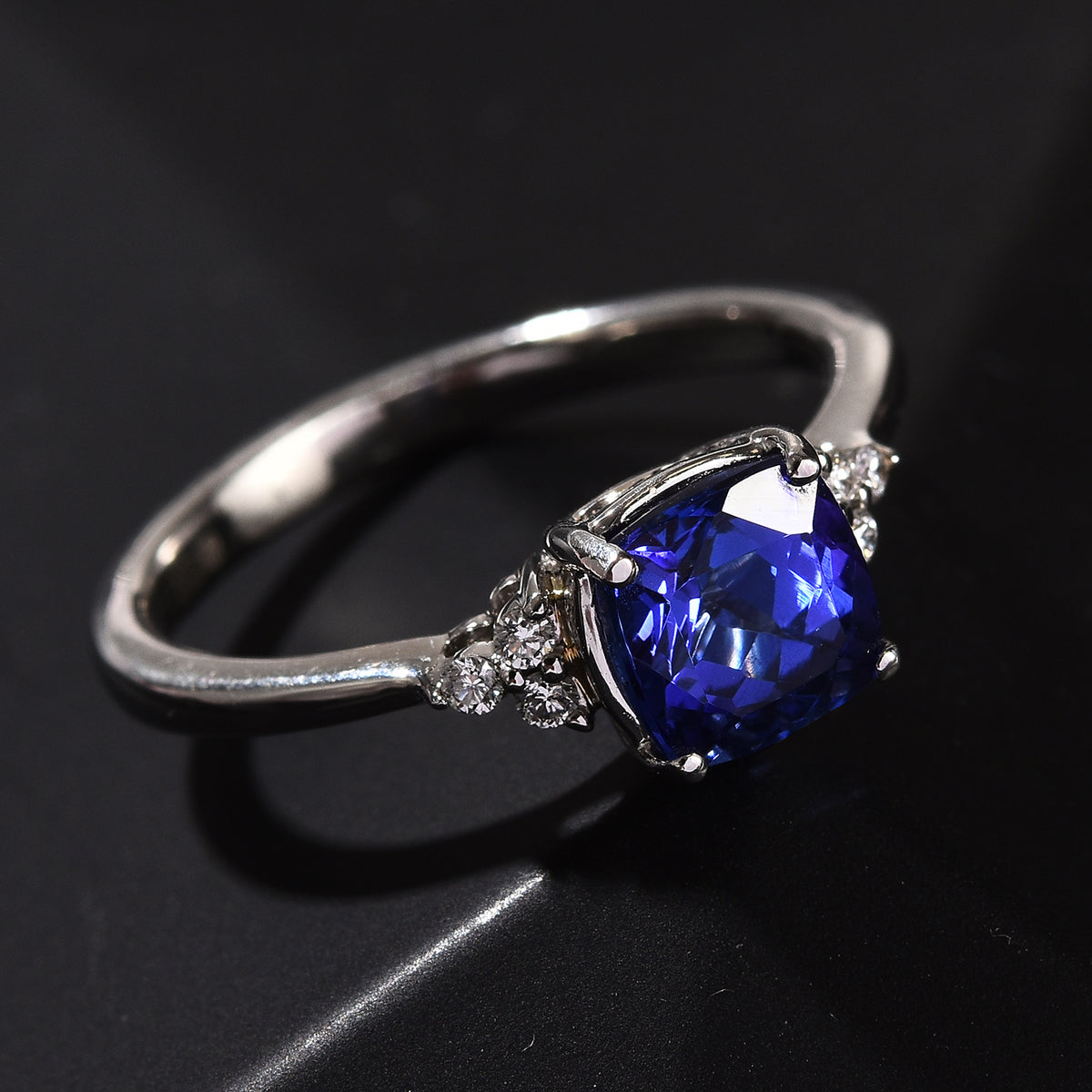 RHAPSODY 950 Platinum AAAA Tanzanite and Diamond (VS/E-F) Ring 1.65 Ct 3662042 1