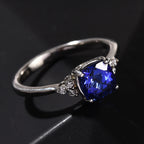 RHAPSODY 950 Platinum AAAA Tanzanite and Diamond (VS/E-F) Ring 1.65 Ct, Platinum Wt. 5.59 Gms_3662042_1