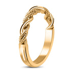 D'Joy - 18K Vermeil Yellow Gold Plated Sterling Silver Twist Band Ring_3672252_3
