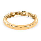 D'Joy - 18K Vermeil Yellow Gold Plated Sterling Silver Twist Band Ring_3672252_5