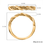 D'Joy - 18K Vermeil Yellow Gold Plated Sterling Silver Twist Band Ring_3672252_7