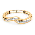 D'Joy - Natural Diamond Crossover Ring in 18K Vermeil Yellow Gold Plated Sterling Silver_3674065
