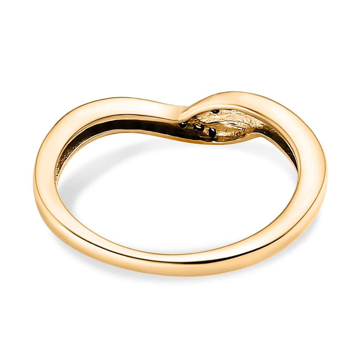 Diamond Criss Cross Ring in Sterling Silver with 18K Vermeil Yellow Gold 3674065 7