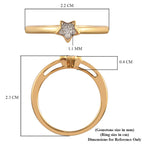 Diamond Star Stackable Ring in 18K Vermeil Yellow Gold Plated Sterling Silver 0.050 Ct._3674430_5
