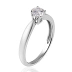 9K White Gold SGL Certified Diamond (I3/G-H) Solitaire Ring 0.50 Ct._3677297_4