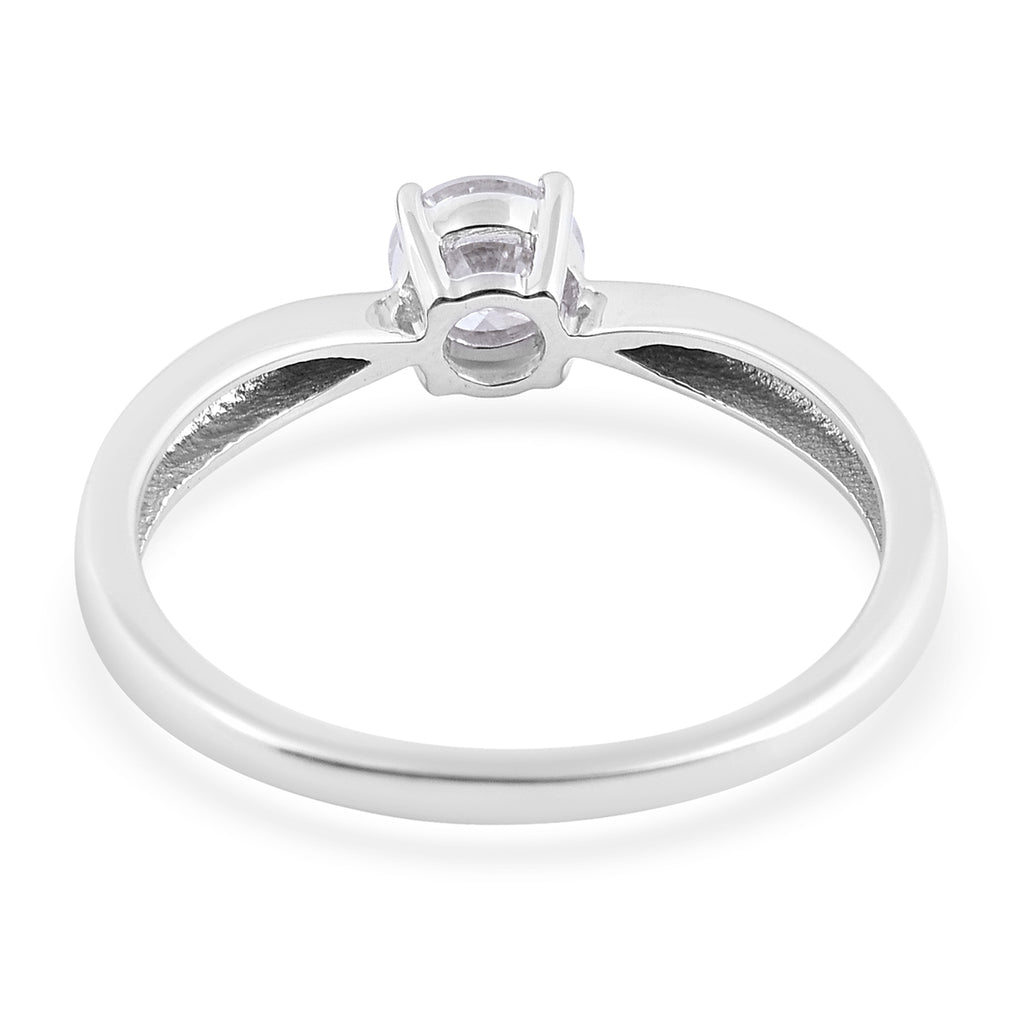 9K White Gold SGL Certified Diamond (I3/G-H) Solitaire Ring 0.50 Ct._3677297_5