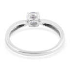 9K White Gold SGL Certified Diamond (I3/G-H) Solitaire Ring 0.50 Ct._3677297_5