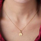 2 Piece Set -  Peridot Pendant and Cable Chain CL-35  Sterling Silver 0.10 ct  0.100  Ct._3700964_1