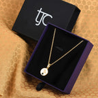 2 Piece Set -  Green Tourmaline Pendant and Cable Chain CL-35  Sterling Silver 0.10 ct_3700976_5