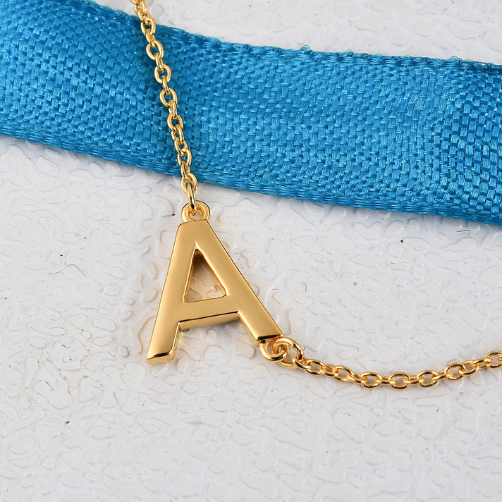 A-initial Pendant with Chain Size 18 in Gold Plated Sterling Silver 3708468 2