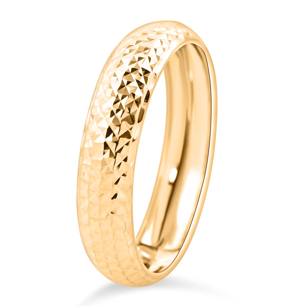 Royal Bali Collection Diamond-Cut Wedding Band Ring in 9K Yellow Gold 3710145 4