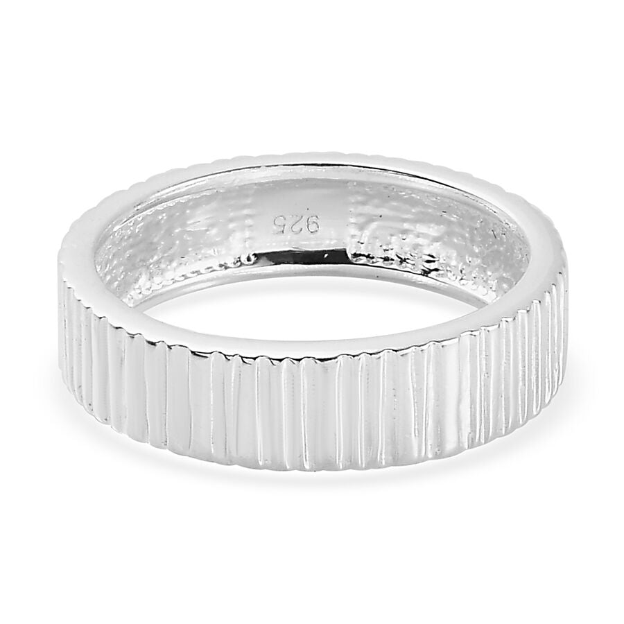 MP - Sterling Silver Textured Band Ring 3710407 0