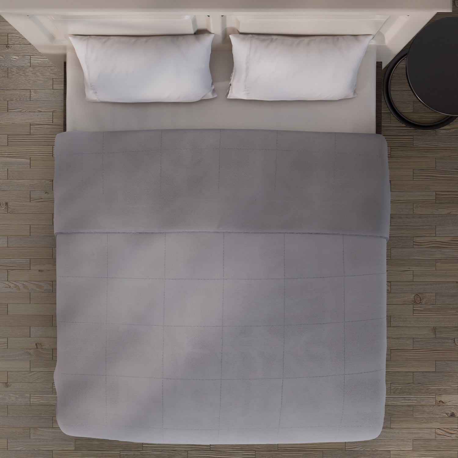 SERINITY NIGHT Deluxe Range Mulberry Silk Quilt with Cotton Cover - Ashy Grey 3736122 4