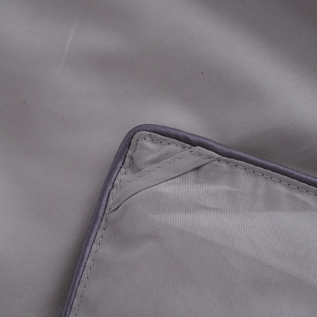 Deluxe Range 100% Mulberry Silk Quilt with 100% Cotton Cover - Light Grey (Size King)_3736122_5