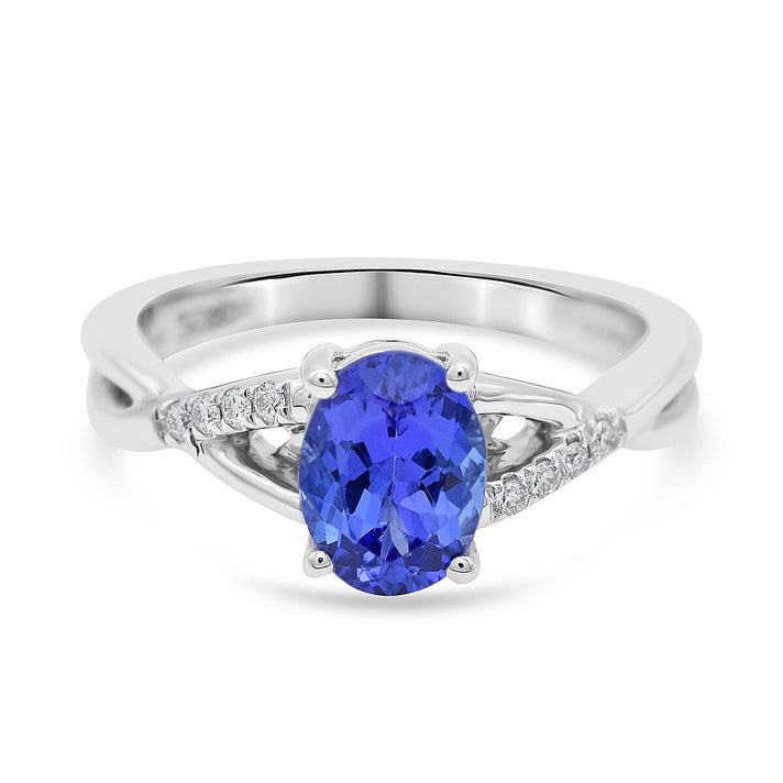 RHAPSODY 950 Platinum AAAA Tanzanite and Diamond (VS-E-F) Ring 1.35 Ct. 3750479 1
