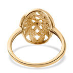 D'Joy - Natural White Diamond Floral Ring in 18K Vermeil Yellow Gold Plated Sterling Silver_3778890_4