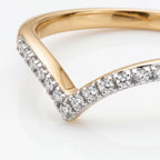 D'Joy - Natural Diamond Wishbone Ring in 18K Vermeil Yellow Gold Plated Sterling Silver_3798768_2