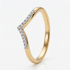 D'Joy - Natural Diamond Wishbone Ring in 18K Vermeil Yellow Gold Plated Sterling Silver_3798768_3
