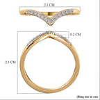 D'Joy - Natural Diamond Wishbone Ring in 18K Vermeil Yellow Gold Plated Sterling Silver_3798768_7