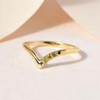 Yellow Diamond Wishbone Ring in 18K Vermeil Yellow Gold Plated Sterling Silver_3798848_1