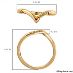 Yellow Diamond Wishbone Ring in 18K Vermeil Yellow Gold Plated Sterling Silver_3798848_5