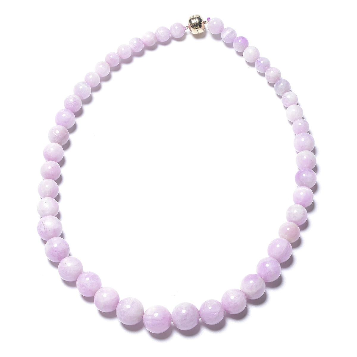 380 Ct. Kunzite Single Strand Beaded Necklace in 9K Yellow Gold 20 Inches 3715925 0