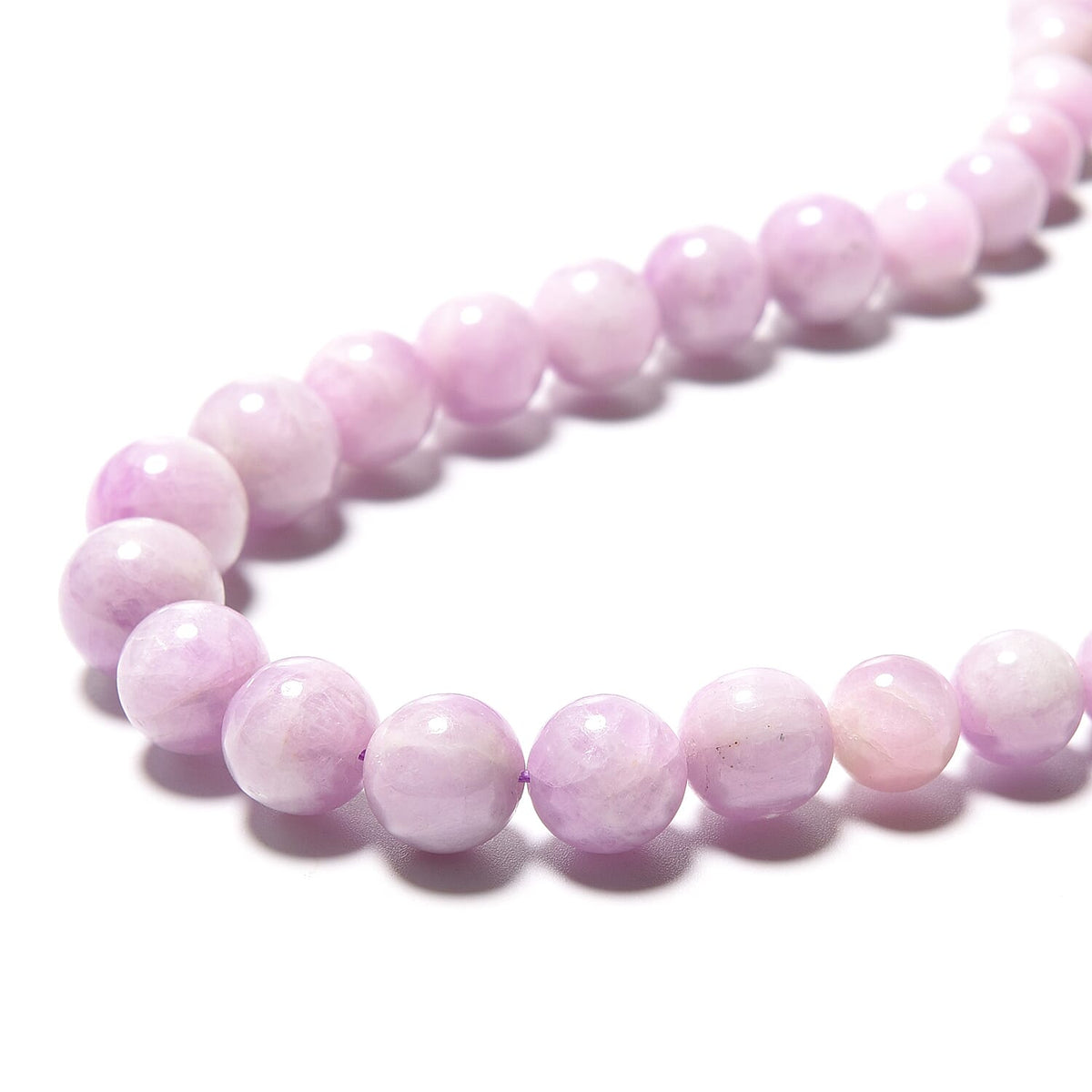 380 Ct. Kunzite Single Strand Beaded Necklace in 9K Yellow Gold 20 Inches 3715925 1
