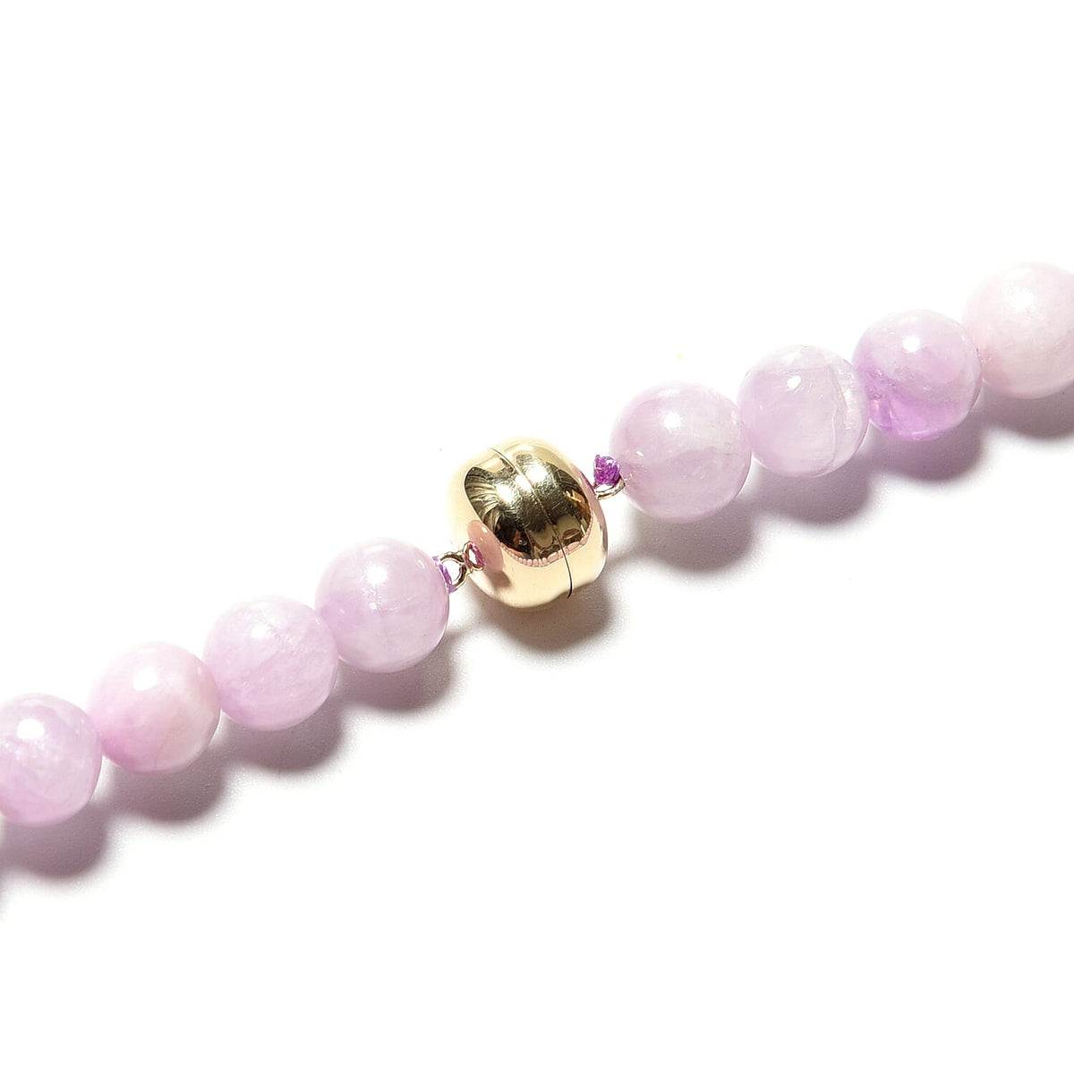 380 Ct. Kunzite Single Strand Beaded Necklace in 9K Yellow Gold 20 Inches 3715925 2