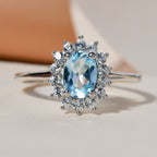 D'Joy SkyBlue Topaz & Natural Zircon Halo Ring in Platinum Overlay Sterling Silver 1.37 Ct._3811747_3