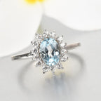 D'Joy SkyBlue Topaz & Natural Zircon Halo Ring in Platinum Overlay Sterling Silver 1.37 Ct._3811748_1