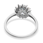 D'Joy SkyBlue Topaz & Natural Zircon Halo Ring in Platinum Overlay Sterling Silver 1.37 Ct._3811748_4