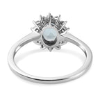 D'Joy SkyBlue Topaz & Natural Zircon Halo Ring in Platinum Overlay Sterling Silver 1.37 Ct._3811752_6