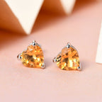 Citrine Heart Stud Push Post Earrings in Platinum Overlay Sterling Silver 1.35 Ct._3815608_1
