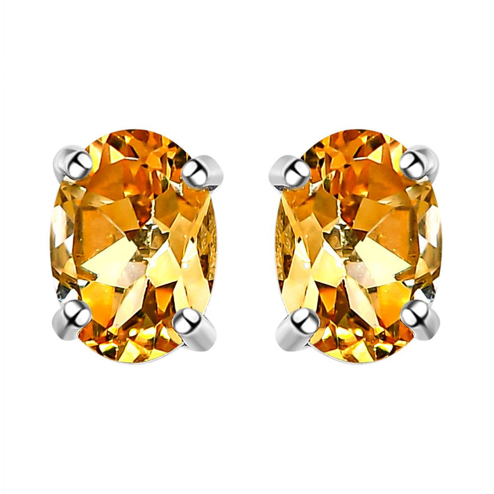 1.7 Ct. Prasiolite Earrings in Platinum Plated Sterling Silver 3815706 1