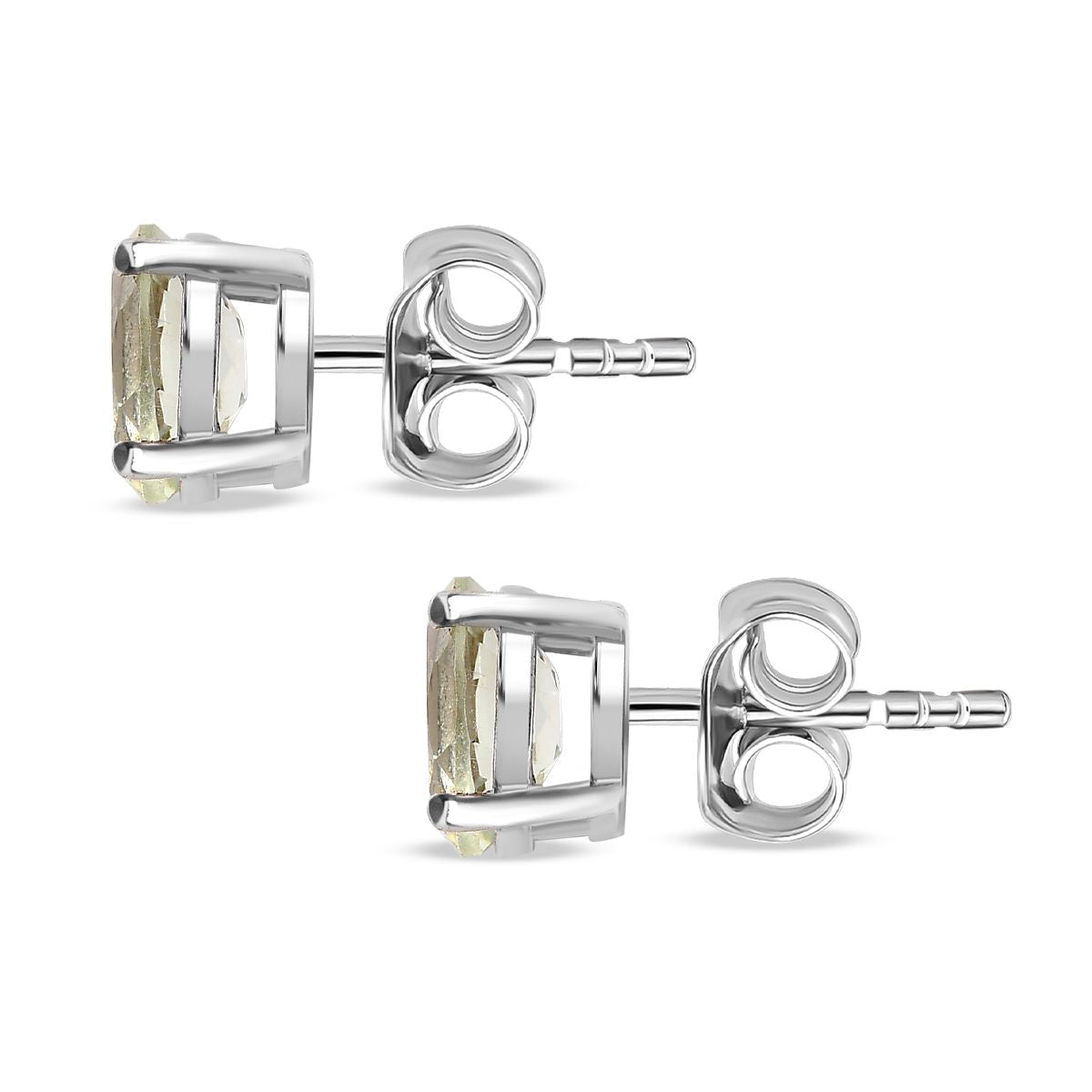 1.7 Ct. Prasiolite Earrings in Platinum Plated Sterling Silver 3815706 5