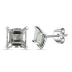 Prasiolite Stud Push Post Earrings in Platinum Overlay Sterling Silver 2.13 Ct_3815871_3