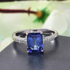 RHAPSODY 950 Platinum AAAA Tanzanite and Diamond (VS-E-F) Ring 2.59 Ct.